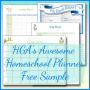 Sample - Awesome Homeschool Planner & Student Pages - Member Freebie