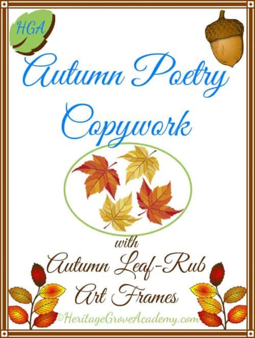 Fall - Autumn Poetry Copywork Pages