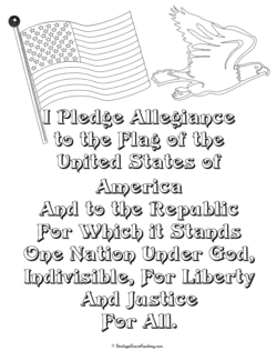 Pledge of Allegiance Coloring Page
