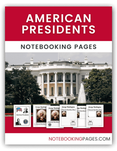 American Presidents Homeschool Notebook Pages Printable Worksheets to Download