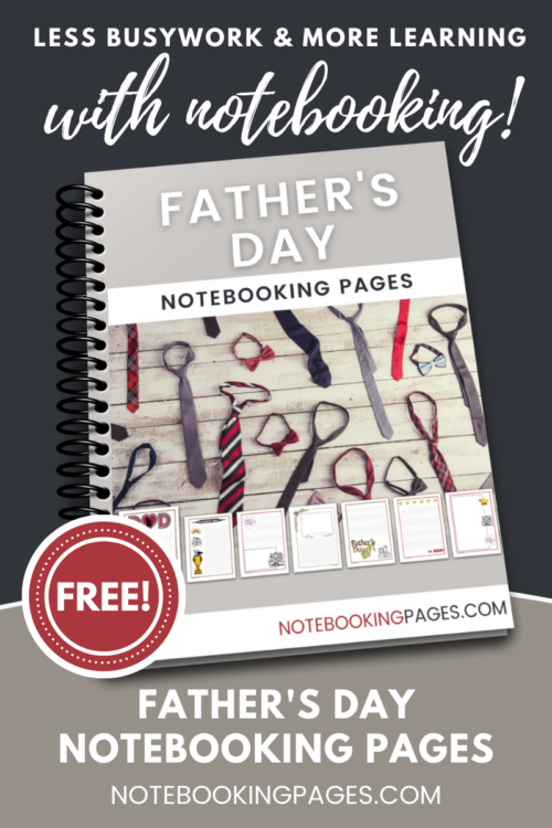 Free download pages to write Dad a letter for Father's Day - give him something he'll love!