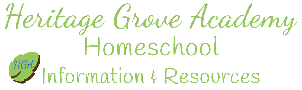 Heritage Grove Academy Homeschool Information and Resources