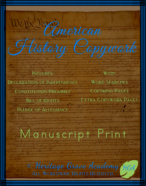 History Handwriting Copywork 