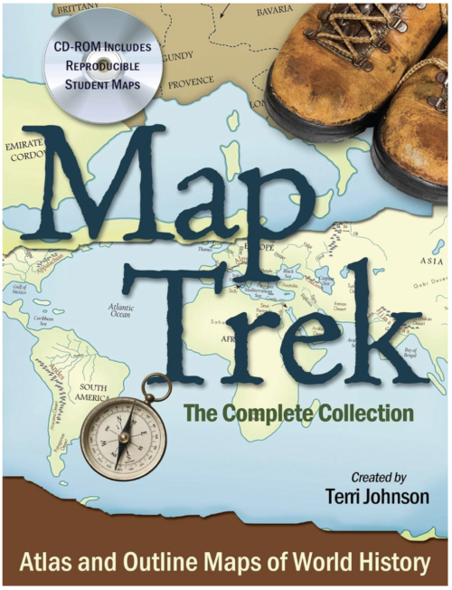 Best map book for homeschool - includes historical maps, state maps, world maps